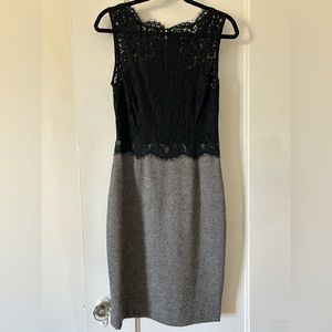 C.Wonder Lace and Tweed Like Sheath Dress